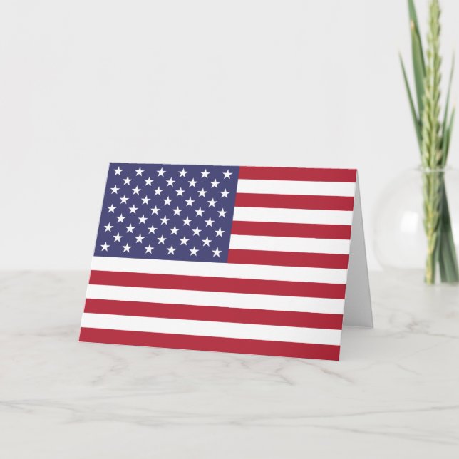 Cartão US Stars and Stripes (Frente)