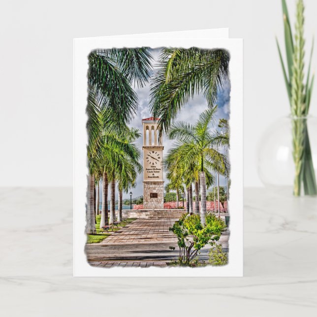 Cartão US Virgin Islands St. Croix Palm Trees Tropical (Frente)