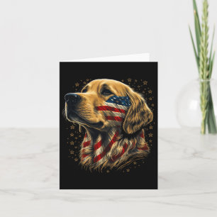 Cartão Usa 4 De Julho Goldie Patriótico Americano Dourado