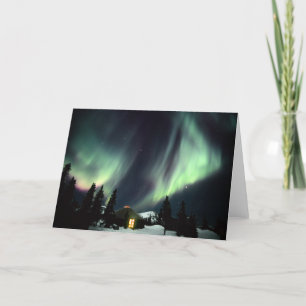 Cartão USA, Alaska, Chena Hot Springs. Aurora