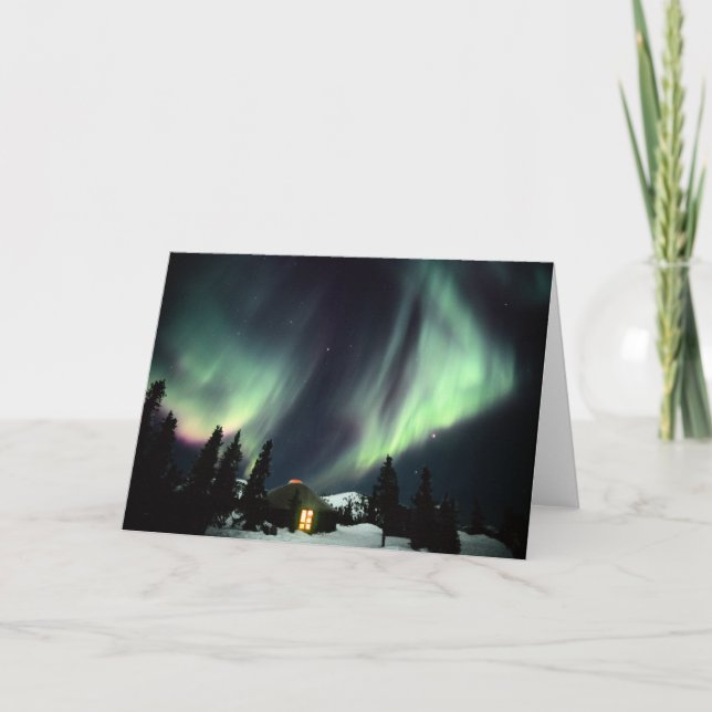 Cartão USA, Alaska, Chena Hot Springs. Aurora (Frente)