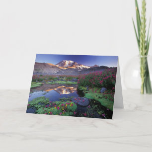 Cartão USA, Washington, Mt. Rainier NP, sunrise,