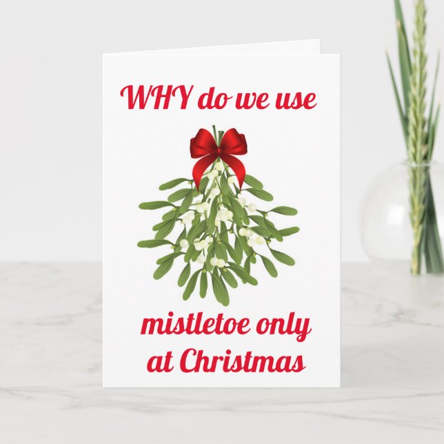 CARTÃO USANDO MISTLETOE PARA "NOSSO ANIVERSÁRIO" (Frente)