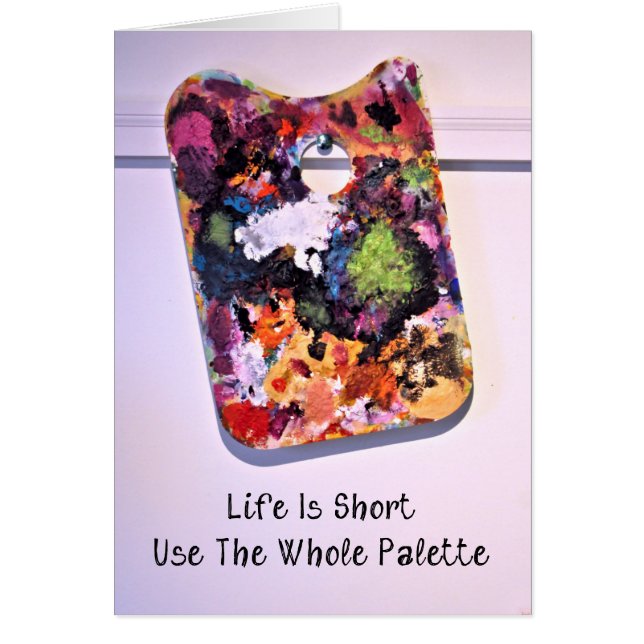 Cartão Use a paleta inteira (Frente)