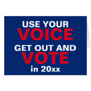 Cartão Use Sua Voz Para Sair Da Votação