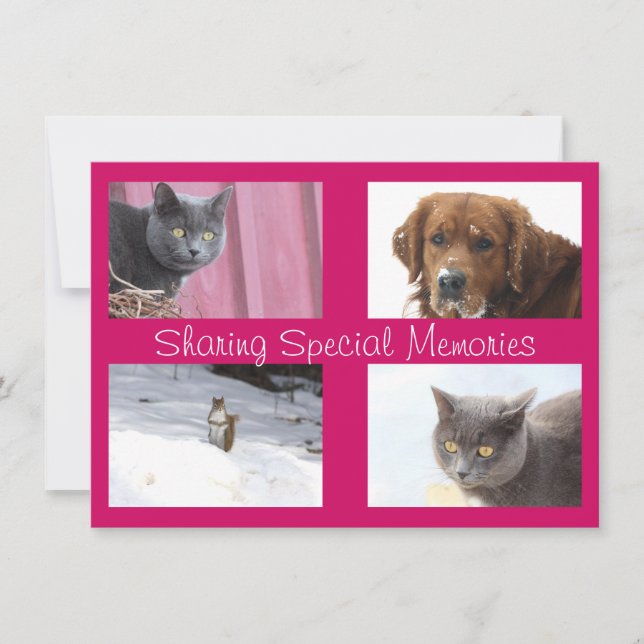 Cartão Use suas próprias fotos (Frente)