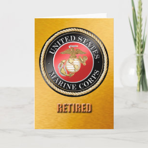 Cartão USMC Retired Card
