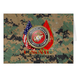 Cartão USMC Semper Fi [Edição Especial] [3D]