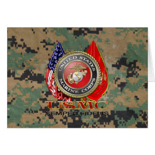 Cartão USMC Semper Fi [Edição Especial] [3D]