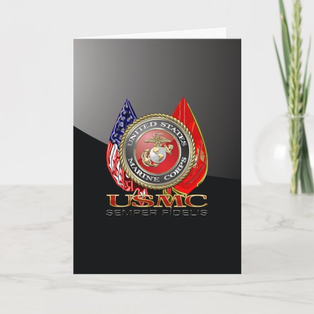 Cartão USMC Semper Fi [Edição Especial] [3D] (Frente)