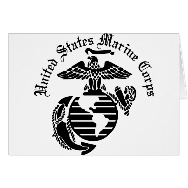 Cartão USMC United States Marine Corps (Frente Horizontal)