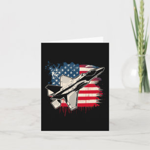 Cartão USS Fighter Jet F-35 4 De Julho Homens Mulheres Cr