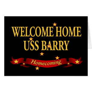 Cartão USS Home bem-vindo Barry