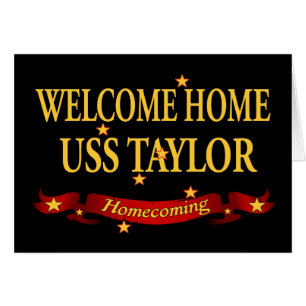Cartão USS Home bem-vindo Taylor