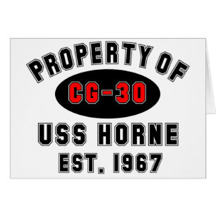 Cartão USS Horne