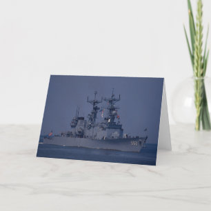 Cartão USS Nicholson", destruidor de classe sprution