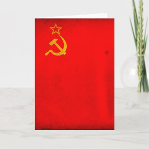 Cartão USSR Flag