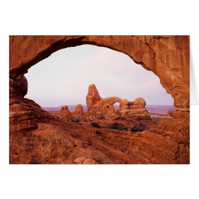 Cartão Utah, Arches National Park, Turret Arch 1 (Frente Horizontal)