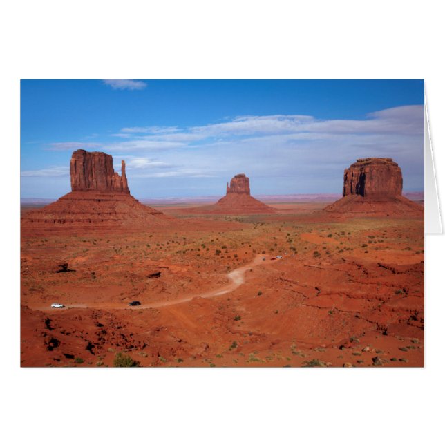 Cartão Utah. Borda arizona, Nação Navajo, Monumento (Frente Horizontal)