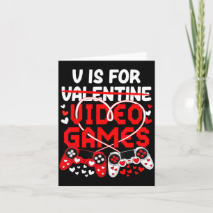 Cartão V É Para Os Namorados De Videojogos Gamer Homens R