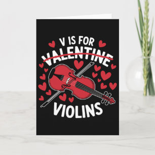 Cartão V É Para Vale Violinos Violinista Música