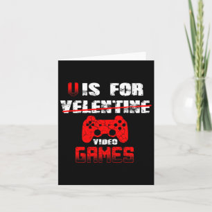 Cartão V É Para Videos games Meninos Dias de os namorados
