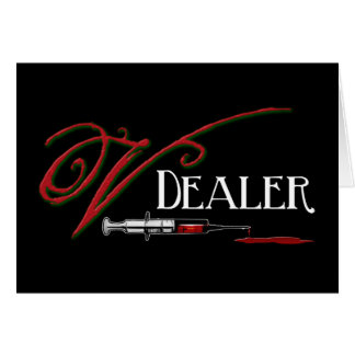 Cartão V negociante - sangue do vampiro