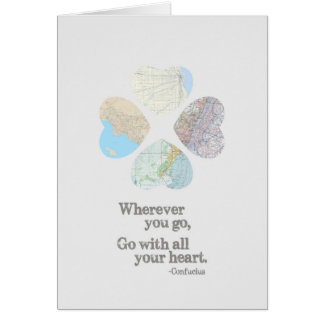 Cartão Vá com todo seu coração