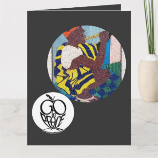 Cartão Vá em Peace Fluits tocando...Cartão de Saudação Do