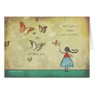 Cartão Vá para ele, siga seus sonhos