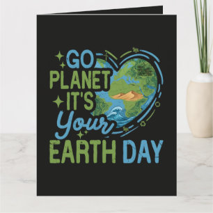 Cartão Vá Planeta É Seu Dia da Terra