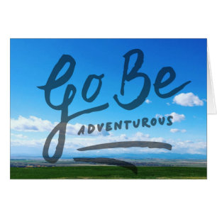 Cartão Vá seja aventuroso