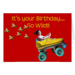 Cartão Vá selvagem!!
