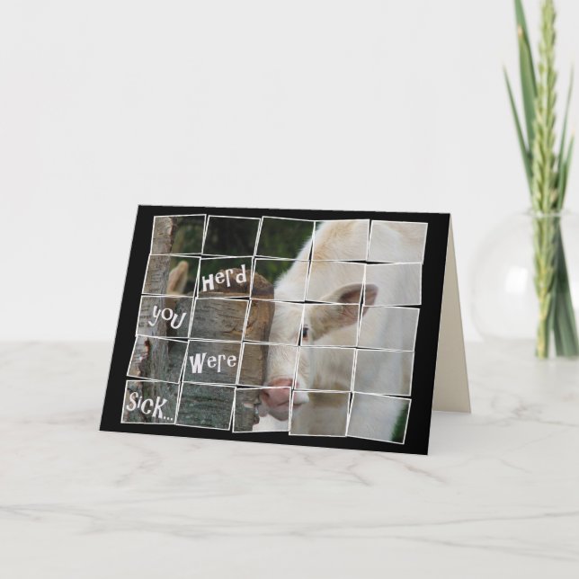 Cartão Vaca bonita para se dar bem (Frente)