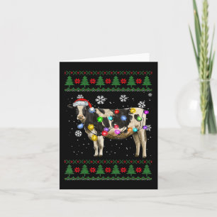 Cartão Vaca de Natal - Vaca-Vaca