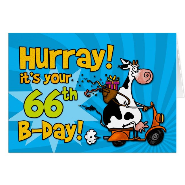 Cartão vaca do patinete do BD - 66 (Frente Horizontal)