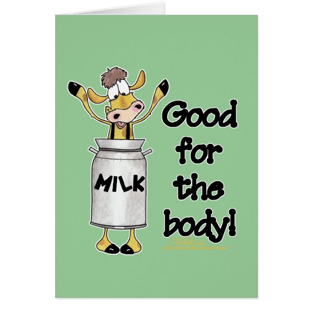 Cartão Vaca no Leite (Frente)