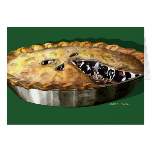 Cartão 'Vaca Pie (Frente Horizontal)