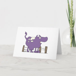 Cartão Vaca Roxa Boba