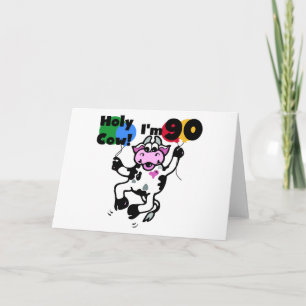 Cartão Vaca Sagrada Estou com 90 Camisetas e Presentes