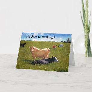 Cartão Vacas: Engraçado Belo Aniversário: O Aniversário d