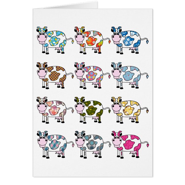 Cartão Vacas Funky (Frente)