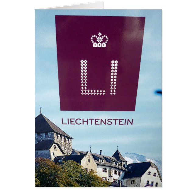 Cartão vaduz castle li (Frente)