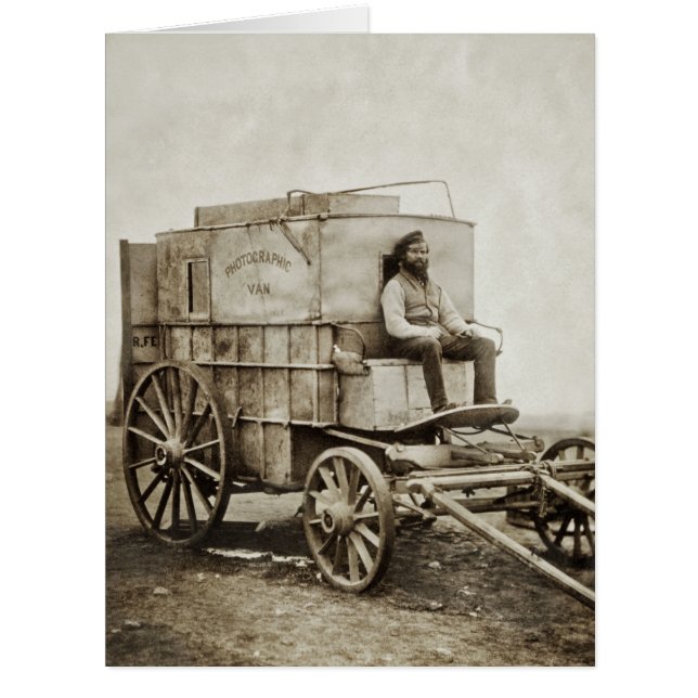 Cartão Vagão Fotográfico de Roger Fenton Realismo (Frente)