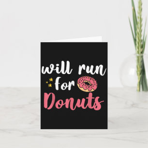 Cartão Vai Correr Por Donuts - Motivação Vida Fitness