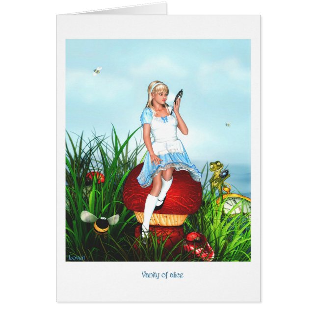 Cartão Vaidade de Alice (Frente)