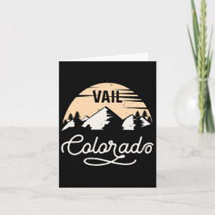 Cartão Vail Colorado Skiirt T Shirt Mountain Resort V