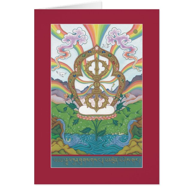 CARTÃO Vajra (Dorje) - com explicação (Frente)