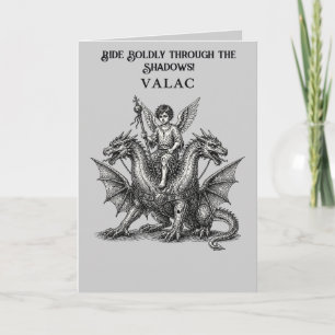 Cartão Valac Cavaleiro de Dragão da Ars Goetia