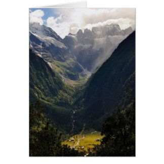 Cartão Vale da luz do sol